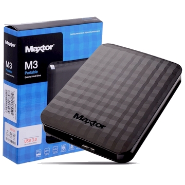 HDD EXTERNE 2.5 1 To MAXTOR M3 USB 3.0 - Noir - Taxe Sorecop Incluse  (Garantie 3 Ans Constructeur) - MCG Distribution